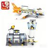Superior-Grade 678Pcs Superior-Grade Sluban Superior-Grade 0367 Space-Aviation International Urban-District First-Class Plane High-Standard Airport