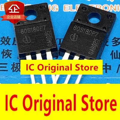 10pcs 60S180P7 TO-220F MOS Field Effect Tube 60S180 Triode Integrated Circuit IC Chips Electronic Components To220 IPA60R180P7S