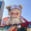 niannyyhouse 15cm Plush Clothes Loose Color Blocking Set Includes Hairband, Hoodie, Color Block Shorts, Glasses, Shoes, Cotton Doll, Dress-Up Accessor
