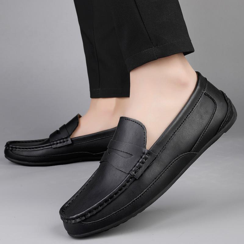 Mode Mode Herren Freizeitleder Slipper Schuhe Designer Slip-on Büro Business Schuhe Marke Hohe Qualität Dating Formelle Party Schuhe