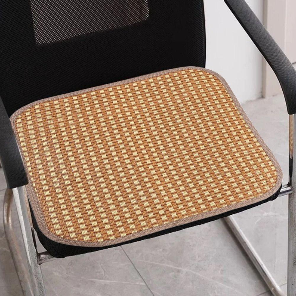 Gifts Breathable Summer Cooling Seat Cushion Non-slip Thickening Ice Silk Rattan Sofa Mats Car Seat Cushion Cool Mat