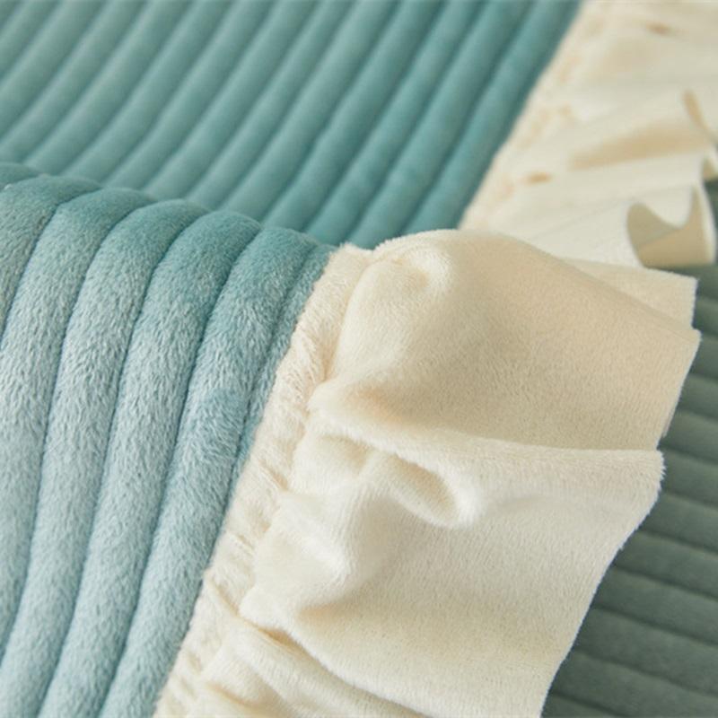 Verdicken Plüsch Sofa Abdeckung Rüschen Universal Sofa Handtuch Matte Anti-Slip Kombination Couch Kissen Schonbezug Für Wohnzimmer Protector