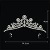 Crystal Rhinestone Rhinestone Tiara Alloy Material Princess Crown Wedding Bride Crown  Prom Event
