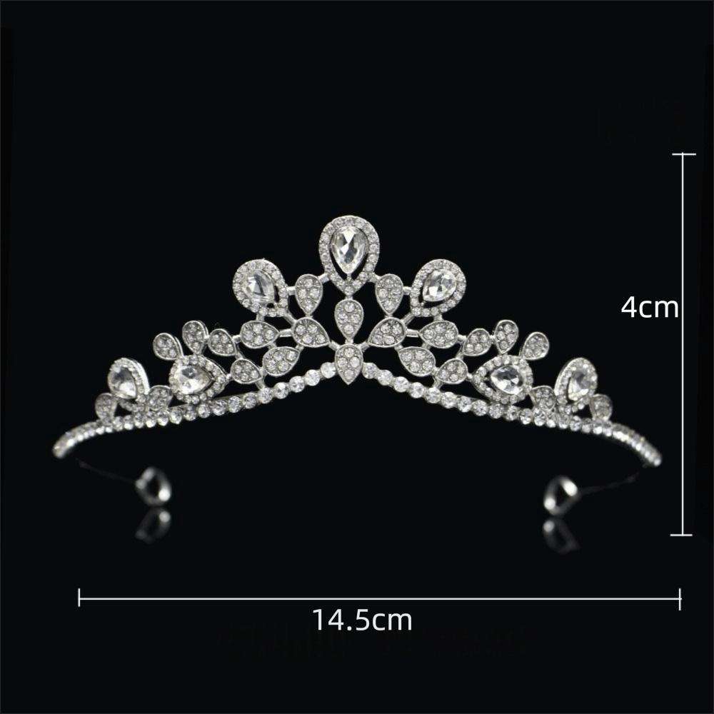 Crystal Rhinestone Rhinestone Tiara Alloy Material Princess Crown Wedding Bride Crown Prom Event