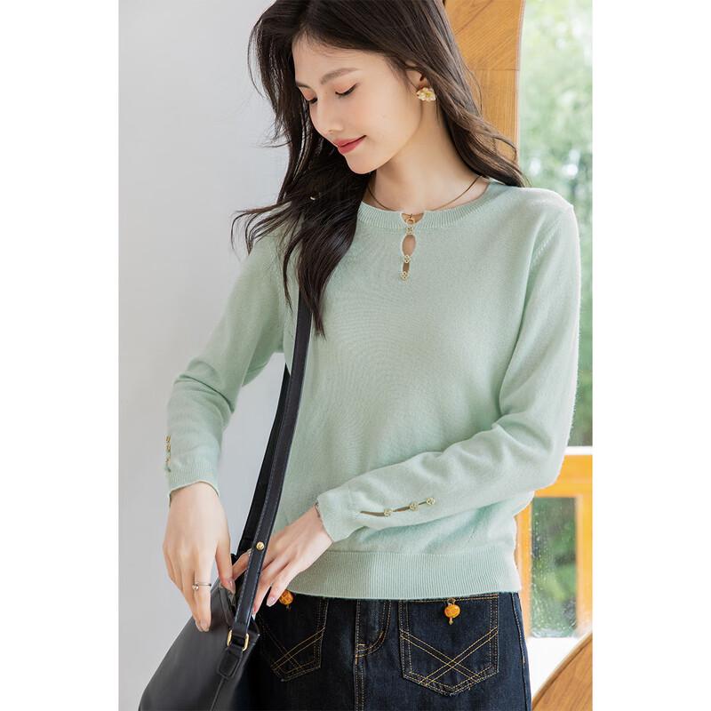 Mokana Women's Long Sleeve Cashmere Sweater