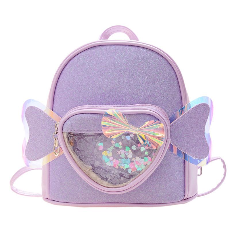 Adorable Cartoon Kids Backpack Lightweight Heart Wing Design For Girls And Boys With Durable And Comfortable Features For School Use
