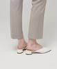 MUSINSA STANDARD WOMAN Women'S Slim Straight Hidden Elastic Waist Slacks [Light Beige]