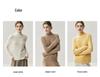 Que Fei Women's Classic Cashmere Half-High Collar Sweater - Soft, Thickened, Loose Knit Base Layer
