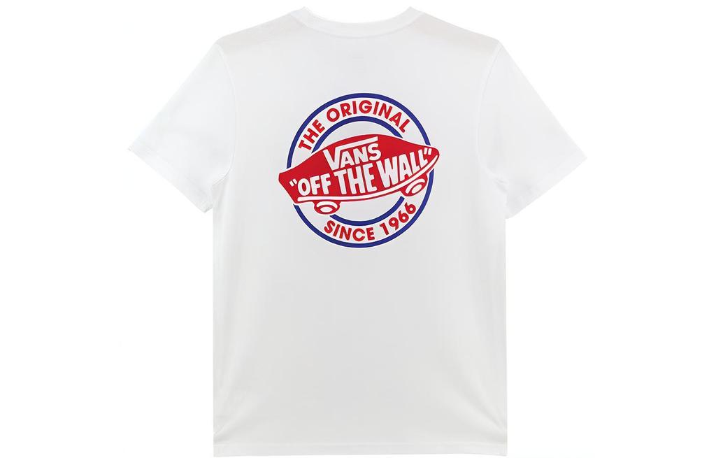 Vans T Shirts Unisex White Crew Neck Moderate Straight Fit VN0A5F2PWHT1