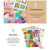 18 Stück Lernposter für Kinder - Vorschul-Lernwandkarten, Kindergartendekoration, Wasserdichte Whiteboard-Kleinkind-Homeschooling-Zubehör
