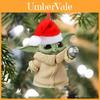 Bezaubernder Acryl Baby Yoda Weihnachtsmann Weihnachtsschmuck für festliche Autodekoration