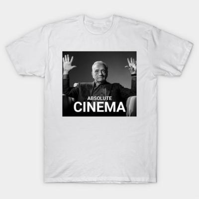 Absolute cinema Tričko Pro Muže Ženy 100% Bavlna Trička Krátký Rukáv Top 1030-2
