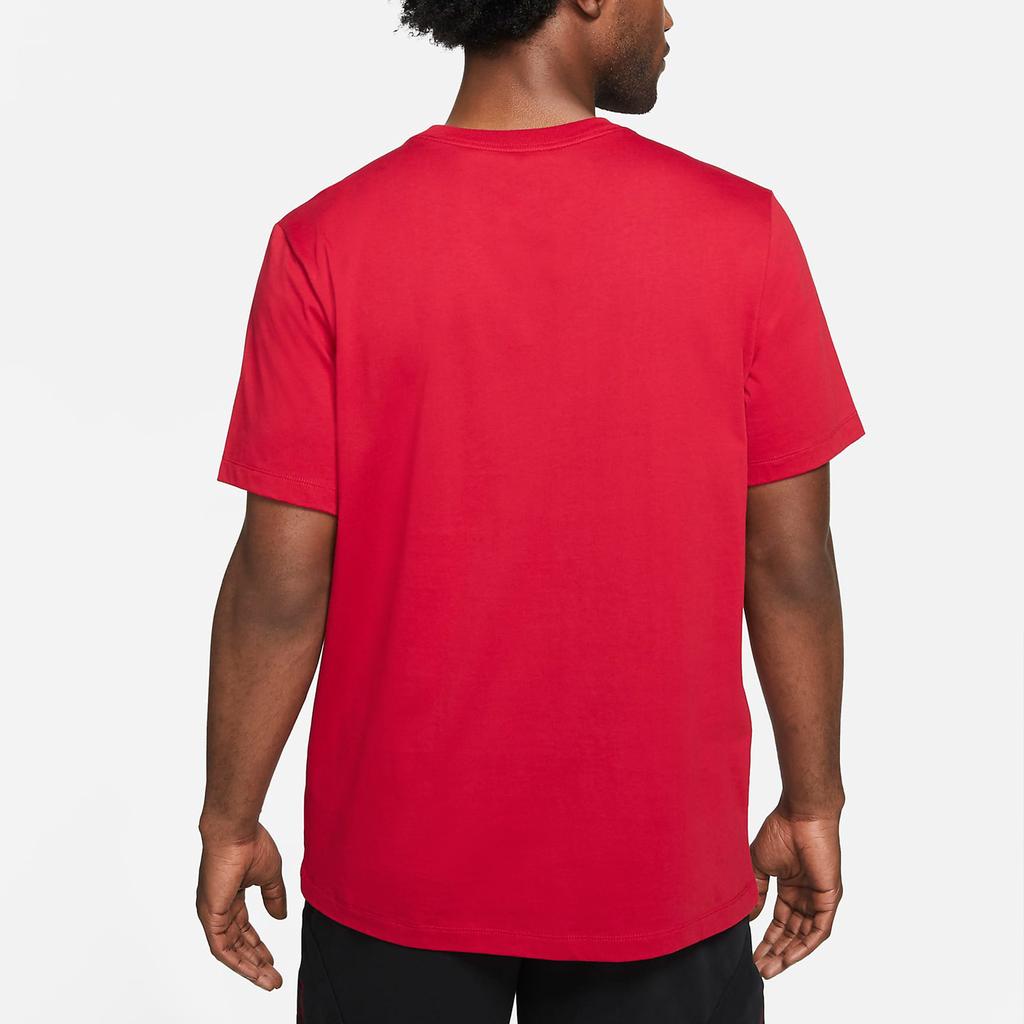 Air Jordan Logo Print Basketball Sports Short Sleeve T-Shirt Men Tops Red CZ8384-687