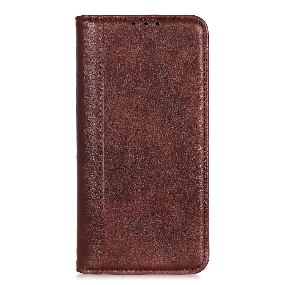Flip Case for Xiaomi Redmi Note 15 Pro 5G, Split Leather, Brown