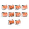 10Pcs Wire Block Clamp Terminal Quick Conductor Flexible Hard Cable Connector PCT215