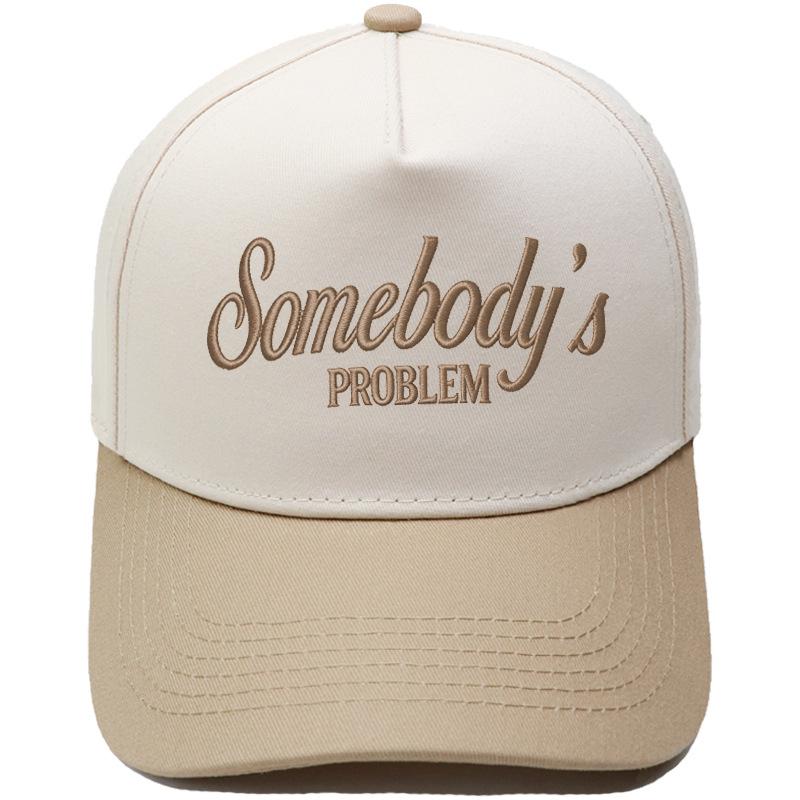 Somebody's PROBLEM fun embroidery color matching truck driver hat men's and women's sunshade dad hat