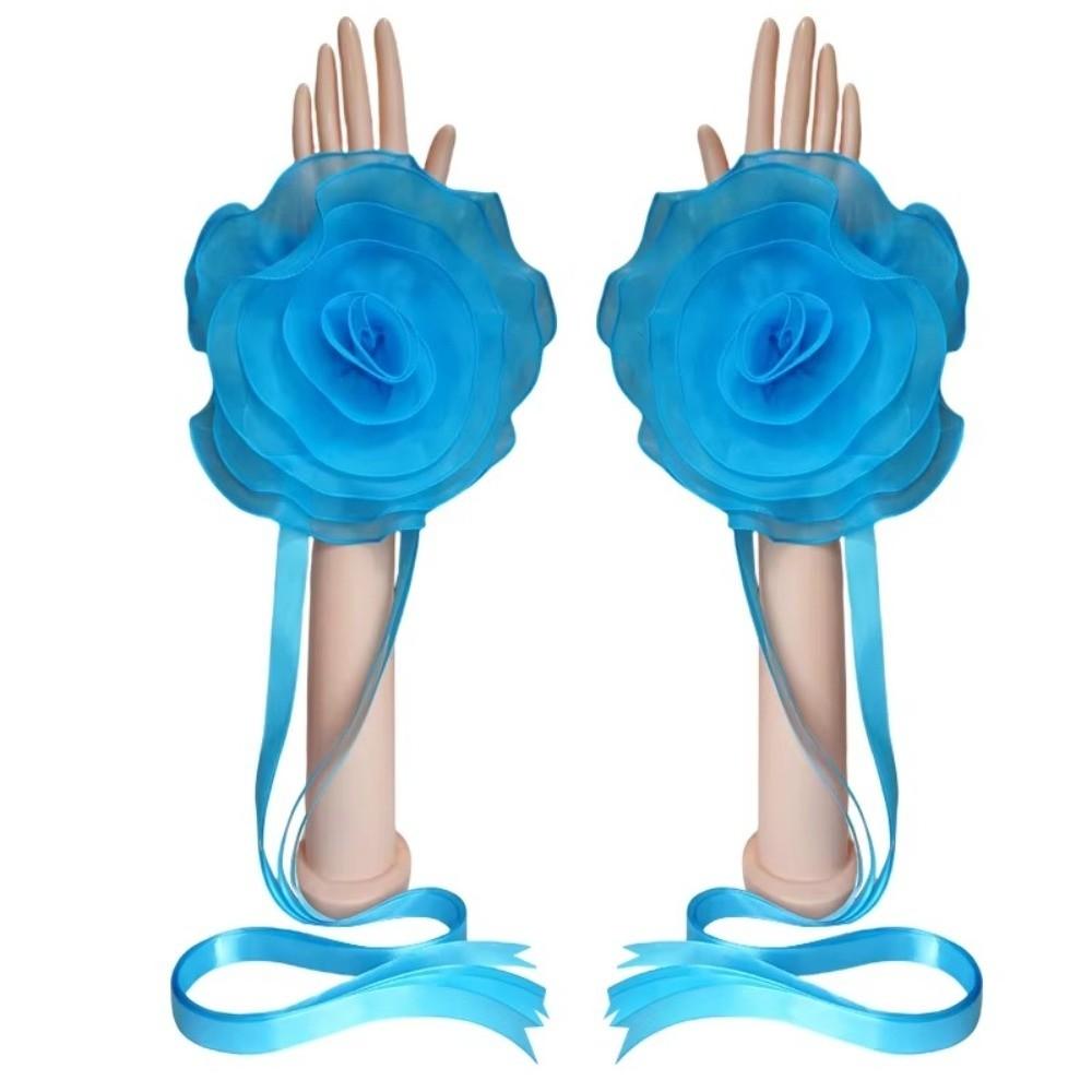 Wrist Strap Modern Dance Hand Sleeve Stereo Flower Latin Dance Accessories  Samba Dance