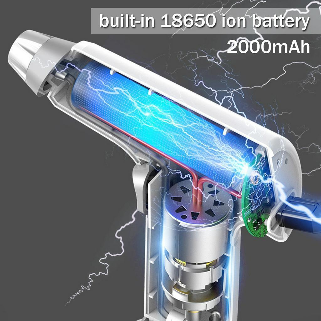 Biała elektryczna konewka do podlewania do użytku wewnątrz i na zewnątrz, ręczna elektryczna butelka z rozpylaczem do roślin, butelka z rozpylaczem do kwiatów, opryskiwacz do mgiełki wodnej, narzędzia ogrodowe 900ml