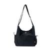 Large capacity simple tooling wind messenger bag women's solid color lightweight tote bag summer sports shoulder bag
