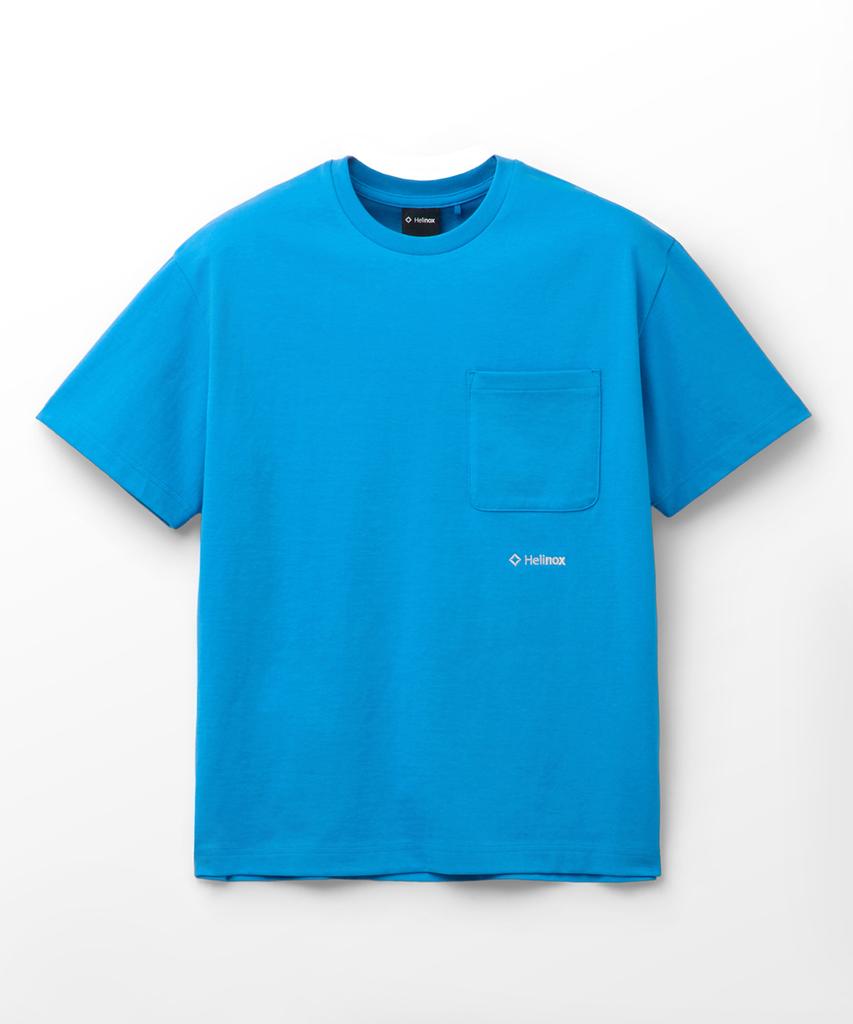 Hellinogseuweeo Pocket Short Sleeve T-Shirt_Cyan Blue