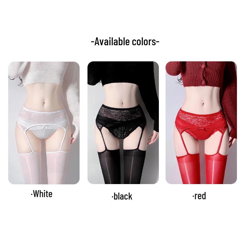 Yiershuang Women's Sexy Oil-Shine Suspender Stockings