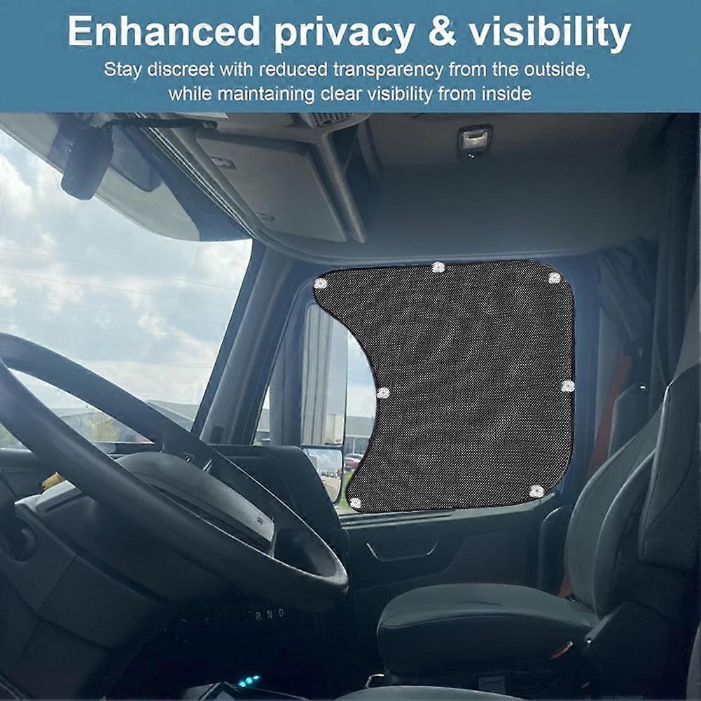 Truck Side Window Shade For Truck Driver Versatile Premium With Suction Cup