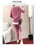 Women's Plus Size European & American Casual Sportswear Set - Autumn/Winter Long Sleeve Sweatshirt Two-Piece Set.