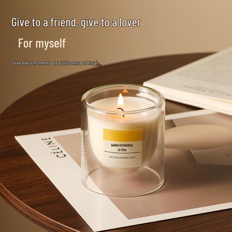 Luxury Soy Wax Aroma Candle In Glass Cup - Long-Lasting Fragrance for Bedroom, Wedding, or Birthday Gift
