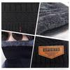 Winter Men's Hat and Scarf Suit Plus Velvet and Thickened Woolen Hat Outdoor Warm and Windproof Cycling Ear Protection Hood