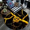 Borussia Dortmund2,Runder Teppich,Teppich für Wohnzimmer Schlafzimmer Sofa Spielzimmer Dekor,Rutschfeste Bodenmatte