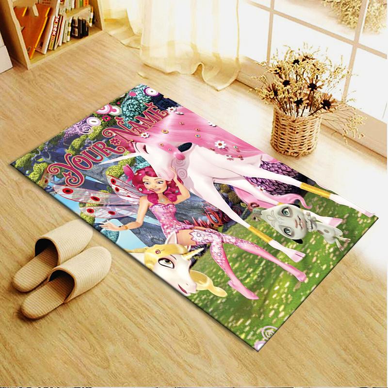 Custom Name Mia and Me Carpet Rug for Living Room Bedroom Home Sofa Decoration,Kids Play Non-slip Floor Mat