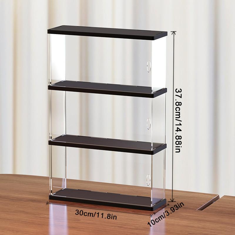 2/3 Layer Display Case for Mini Funko Pop Figures with Light Storage Cabinet Shelf Showcase for Toys Mini Figures Collectibles Storage Rack