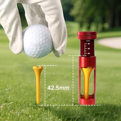 Verstellbarer Golf-Tee-Höhensteller 20-40mm Aluminiumlegierung Tee-Höhen-Aufzugswerkzeug