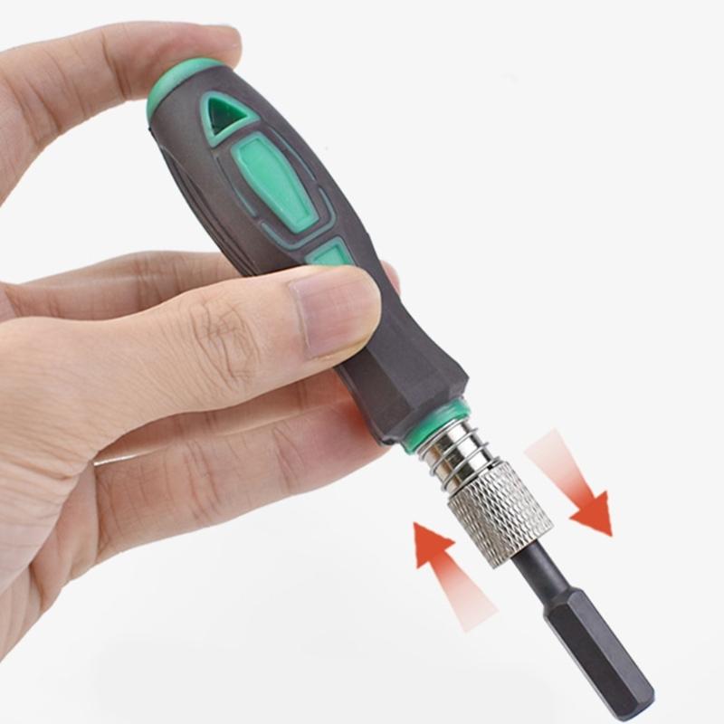 Professional Electric Screwdriver Bit 5mm Round Shanks 60mm Length Steel Sturdy Magnetic Screwdriver Bit