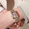 Marke Edelstahl Armband Uhr Frauen Luxus Geschenk Quarz Armbanduhr Student Mode Einfache Quadratische Quarz Uhren