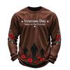 Men's Knit Crewneck Long Sleeve Shirt for Casual or Everyday Wear