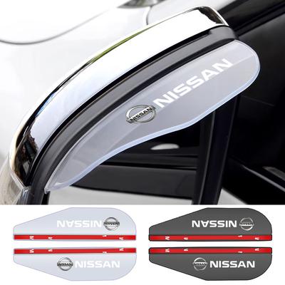 2 buc. Huse de protecție pentru oglinzi laterale spate auto, Huse tip sprânceană pentru ploaie, Autocolante pentru Nissan X J10 J11 Trail Tiida Juke Teana Pulsar Altima
