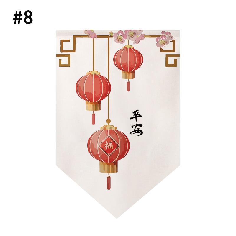 Japanese Curtain Sushi Restaurant Shop Hanging Short Curtain Doorway Triangle Flag Kitchen Noren Rideau Cortinas Home Decor