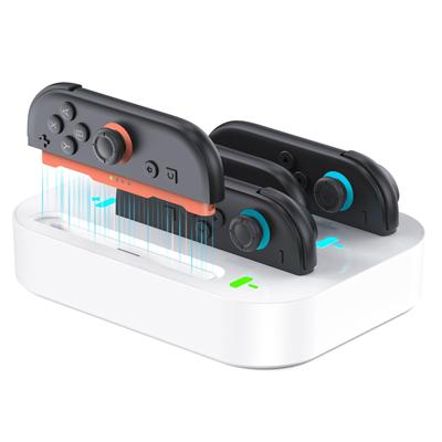 LVFAN Switch 2 Charging Simultaneous Switch2 Switch 2 Charging Storage with LED for Nintendo Switch White Joy-con Stand, 4-Piece Joy-con Charger,
