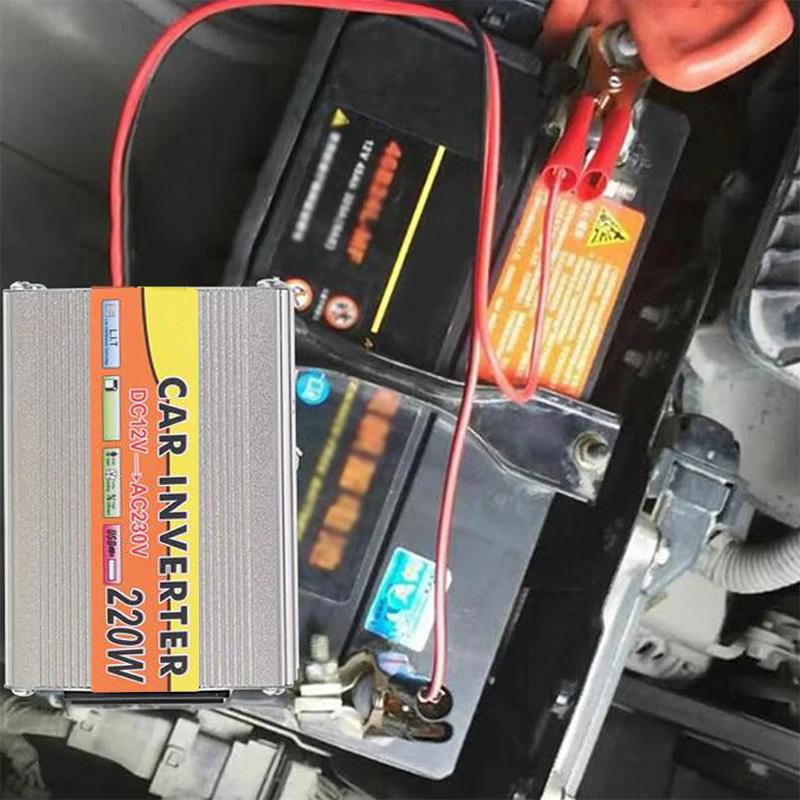 Portable Pure Sine Car Wave Inverter Dc 12 V Volt 24V To Ac 220V 220W 500W 1000W Power Bank Converter Solar Correction Wave
