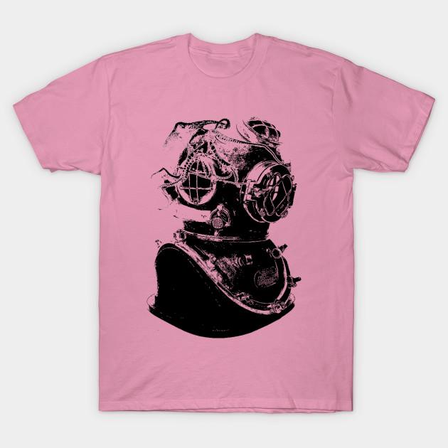 T Shirt Women Antique Scuba Diver Harajuku Print Kawaii Tshirt Summer Short Sleeve Female T-Shirt Top Tee