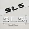 AATQ1 3D ABS Car Letters Logo SLS Badge Rear Trunk Emblem Decals For Mercedes Benz SLS C197 R197 Tail Marking Accessories