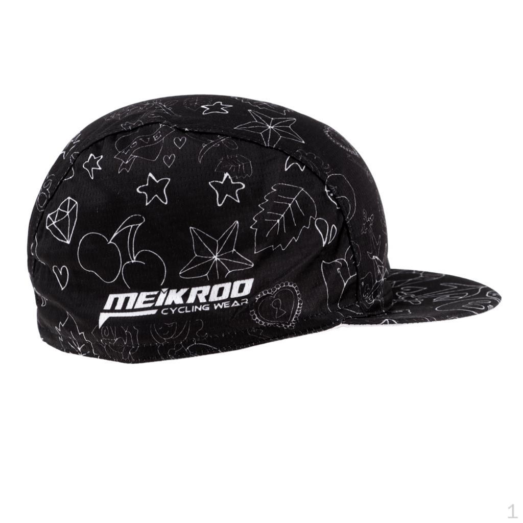 Black Headwear Helmet Liner Hat Breathable Sun Cap For Cycling Biking Running Fishing Mountain Bike
