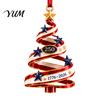 Home Wall Fireplace Ornaments Patriotic Christmas Tree Ornaments, Acrylic Holiday Pendant for Independence Day, Decorative Party Supplies Indoor