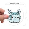 500Pcsroll Cartoon Es Stickers Kawaii Anime Eevee Diy Pvc Laptop Decals Decoration Stiker Children Reward Toy Girl Gift