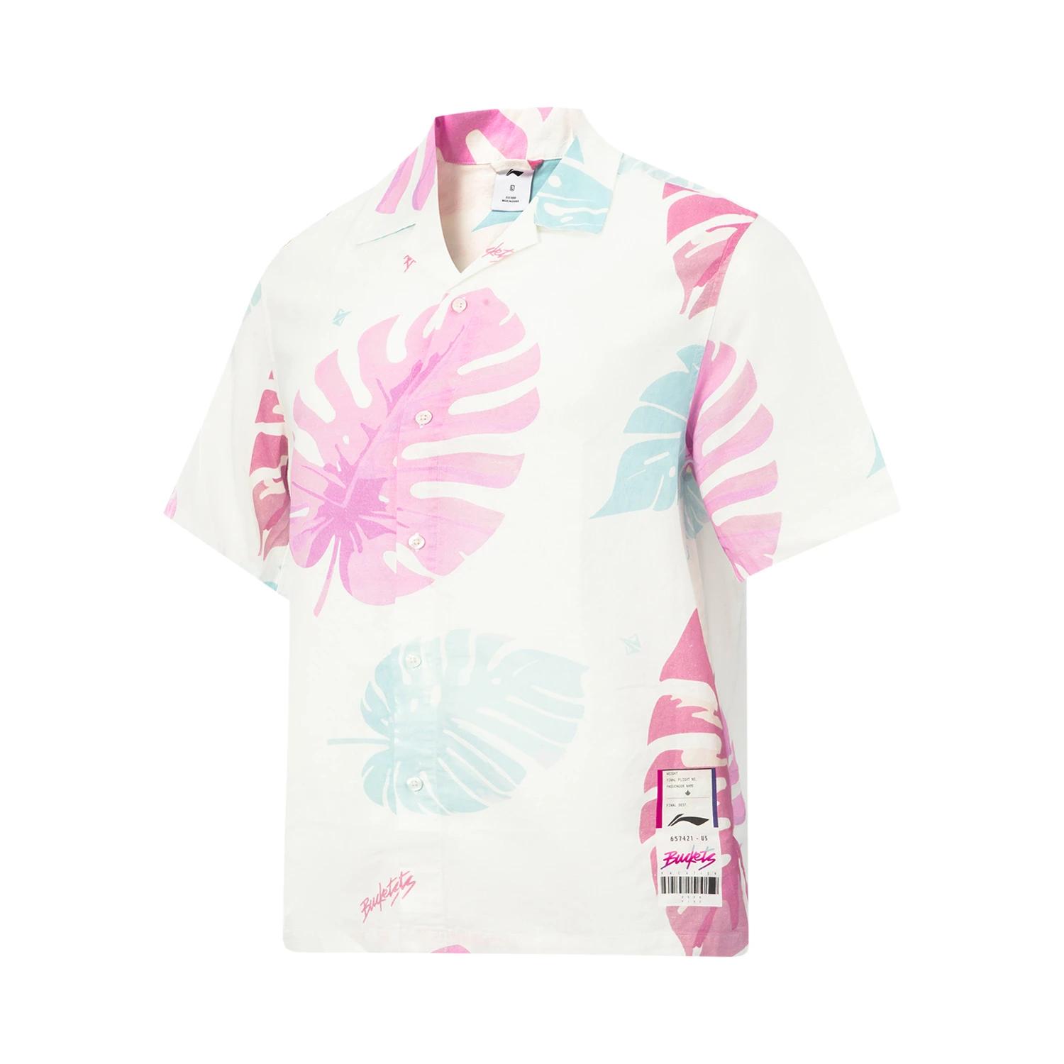 Li Ning Jimmy Butler Баскетбольная серия Градиентная Мягкая Дышащая Универсальная Повседневная Футболка с коротким рукавом Мужские футболки ASHV285-2 M