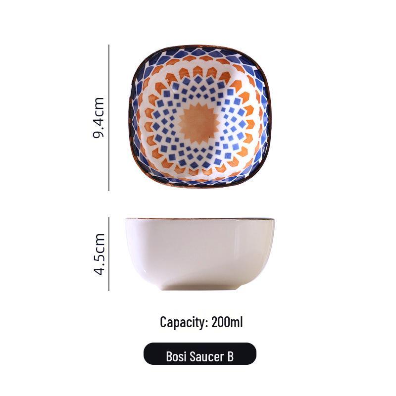 Керамическая пиала Dosemia в японском стиле – Идеально подходит для соусов, приправ и джемов