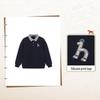 HAZZYS Boys' 2026 Autumn Lapel Terry Sweatshirt