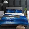 Blue Moonlight Lotus Moon Duvet Cover With Pillow Case Custom Comforter 3pcs Bedding Set Quilt Cover Double Bed Home Textile