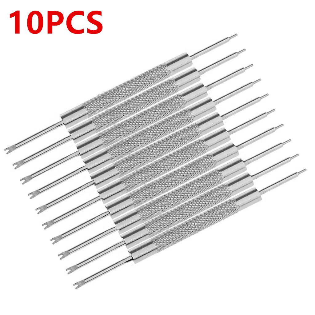 1/10 Stück Uhrenreparaturwerkzeuge Metall-Uhrenarmband Armband Multifunktional Uhr Federsteg-Entferner Verbindungsstift-Entferner Werkzeug Öffner